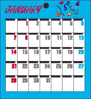 2001�N1���J�����_�[